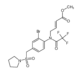 334981-24-7 spectrum, 1-{[3-bromo-4-[N-(3-methoxycarbonyl-2-propenyl)trifluoroacetamido]phenyl]methylsulfonyl}pyrrolodine