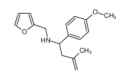 呋喃-2-甲基-[1-(4-甲氧基苯基)-3-甲基-3-丁烯基]胺