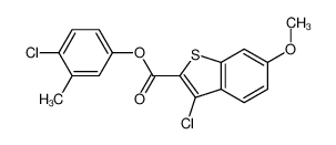 4-Chloro-3-methylphenyl 3-chloro-6-methoxy-1-benzothiophene-2-car boxylate 587842-30-6