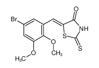 5-[(5-bromo-2,3-dimethoxyphenyl)methylidene]-2-sulfanylidene-1,3-thiazolidin-4-one 352694-18-9