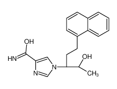 1-[(3R,4S)-4-hydroxy-1-naphthalen-1-ylpentan-3-yl]imidazole-4-carboxamide 256461-79-7