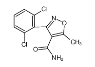 3-(2,6-dichlorophenyl)-5-methyl-1,2-oxazole-4-carboxamide 23858-59-5