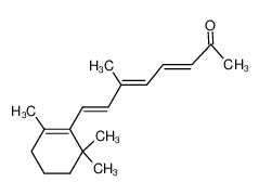 (3E,5E,7E)-6-methyl-8-(2,6,6-trimethyl-1-cyclohexenyl)-3,5,7-octatriene-2-one 17974-57-1