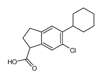 6-Chloro-5-cyclohexyl-1-indanecarboxylic acid 28968-07-2