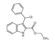 3-氯苯基甲基-1H-吲哚-2-羧酸乙酯