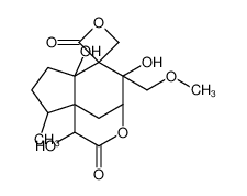 (1R-(1alpha,4beta,5beta,6beta,6abeta,9alpha,9abeta))-六氢-1,5,6a-三羟基-5-(甲氧基甲基)-9-甲基螺(6H-4,9a-甲桥环戊并(d)氧杂环辛三烯-6,3'-氧杂环丁烷)-2,2'(1H)-二酮