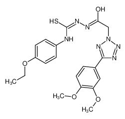 1-[[2-[5-(3,4-dimethoxyphenyl)tetrazol-2-yl]acetyl]amino]-3-(4-ethoxyphenyl)thiourea