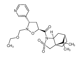 796843-64-6 spectrum, (2S)-N-[[(3S,5S)-2-ethoxymethyl-3-(3-pyridyl)isoxazolidin-5-yl]carbonyl]bornane-10,2-sultam