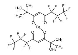 barium(2+),6,6,7,7,8,8,8-heptafluoro-2,2-dimethyl-5-oxooct-3-en-3-olate 36885-31-1