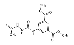 dimethyl 5-(acetamidocarbamoylamino)benzene-1,3-dicarboxylate 196408-37-4