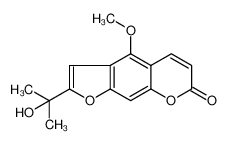 2-(2-Hydroxy-2-propanyl)-4-methoxy-7H-furo[3,2-g]chromen-7-one 54087-32-0