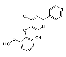 5-(o-methoxyphenoxy)-4,6-dihydroxy-2-(pyridin-4-yl)-pyrimidine