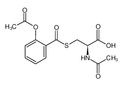 (3S)-3-acetamido-3-(2-acetyloxybenzoyl)sulfanylpropanoic acid 89767-59-9