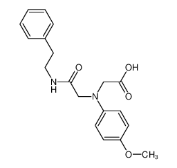((4-Methoxyphenyl){2-oxo-2-[(2-phenylethyl)amino]-ethyl}amino)acetic acid
