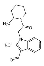 2-methyl-1-[2-(2-methylpiperidin-1-yl)-2-oxoethyl]indole-3-carbaldehyde 498560-54-6