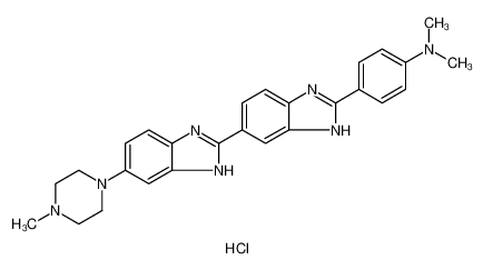 Benzenamine, N,N-dimethyl-4-[5-(4-methyl-1-piperazinyl)[2,5'-bi-1H-benzimidazol]-2'-yl]-, trihydrochloride 911004-45-0