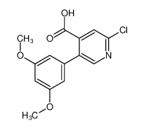 2-chloro-5-(3,5-dimethoxyphenyl)pyridine-4-carboxylic acid 1258622-61-5