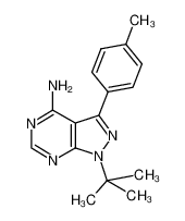 4-Amino-1-tert-butyl-3-(4-methylphenyl)pyrazolo[3,4-d]pyrimidine 172889-26-8