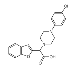 苯并呋喃-2-基-[4-(4-氯苯基)哌嗪-1-基]乙酸