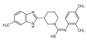 N-(2,4-Dimethylphenyl)-3-(5-methyl-1H-benzimidazol-2-yl)-1-piperi dinecarbimidothioic acid