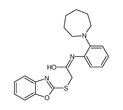 2-(2-苯并恶唑基硫基)-N-[2-(六氢-1H-氮杂卓-1-基)苯基]-乙酰胺