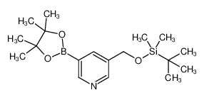 tert-butyl-dimethyl-[[5-(4,4,5,5-tetramethyl-1,3,2-dioxaborolan-2-yl)pyridin-3-yl]methoxy]silane 1310383-10-8