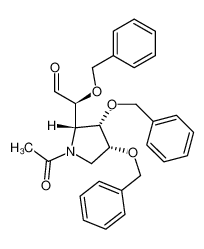 90706-24-4 (S)-((2S,3S,4R)-1-Acetyl-3,4-bis-benzyloxy-pyrrolidin-2-yl)-benzyloxy-acetaldehyde