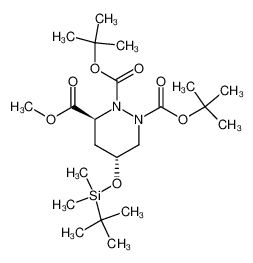 262363-91-7 spectrum, (3S,5R)-5-(tert-Butyl-dimethyl-silanyloxy)-tetrahydro-pyridazine-1,2,3-tricarboxylic acid 1,2-di-tert-butyl ester 3-methyl ester