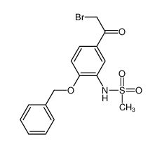 N-[5-(2-bromoacetyl)-2-phenylmethoxyphenyl]methanesulfonamide 14347-25-2