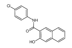 N-(4-chlorophenyl)-3-hydroxynaphthalene-2-carboxamide 92-78-4