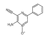 2-氨基-3-氰基-5-苯基吡嗪-1-鎓-1-醇