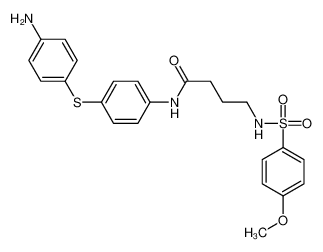 N-{4-[(4-氨基苯基)硫基]苯基}-4-{[(4-甲氧基苯基)磺酰基]氨基}丁酰胺