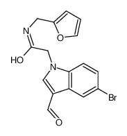 2-(5-Bromo-3-formyl-1H-indol-1-yl)-N-(2-furylmethyl)acetamide 434299-98-6