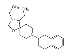 3,4-diethyl-8-(1,2,3,4-tetrahydronaphthalen-2-yl)-1-oxa-3,8-diazaspiro[4.5]decane 52109-31-6