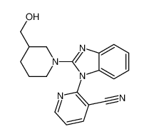 2-[2-[3-(hydroxymethyl)piperidin-1-yl]benzimidazol-1-yl]pyridine-3-carbonitrile 1146080-74-1