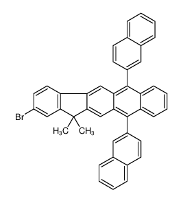 2-溴-13,13-二甲基-6,11-二-2-萘基-13H-茚并[1,2-b]蒽