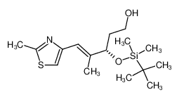 (3S,4E)-3-[(1,1-Dimethylethyl)dimethylsilyloxy]-4-methyl-5-(2-methylthiazol-4-yl)pent-4-enol 188899-14-1