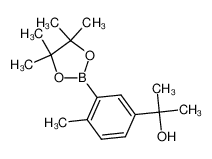 2-[4-methyl-3-(4,4,5,5-tetramethyl-1,3,2-dioxaborolan-2-yl)phenyl]propan-2-ol 1345961-02-5