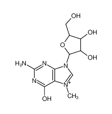 22164-16-5 structure, C11H16N5O5+