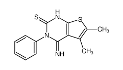 126105-79-1 spectrum, 4-Imino-5,6-dimethyl-3-phenyl-3,4-dihydro-1H-thieno[2,3-d]pyrimidine-2-thione