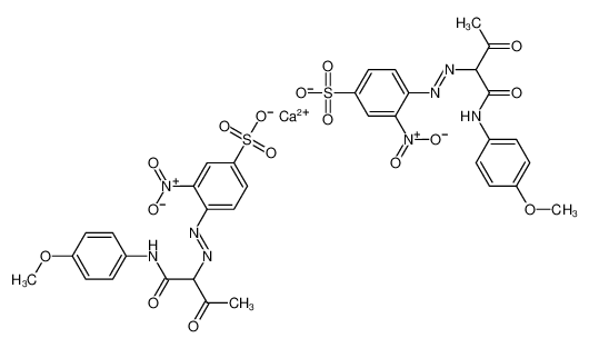 73385-03-2 structure, C34H30CaN8O16S2