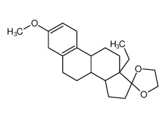 (8'R,9'S,13'S,14'S)-13'-ethyl-3'-methoxyspiro[1,3-dioxolane-2,17'-4,6,7,8,9,11,12,14,15,16-decahydro-1H-cyclopenta[a]phenanthrene] 19741-72-1