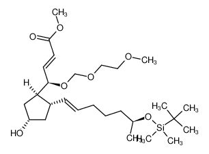 157918-08-6 (R,E)-methyl 4-((1R,2S,4S)-2-((S,E)-6-((tert-butyldimethylsilyl)oxy)hept-1-en-1-yl)-4-hydroxycyclopentyl)-4-((2-methoxyethoxy)methoxy)but-2-enoate