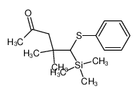 104115-18-6 2,2-dimethyl-1-(phenylthio)-1-(trimethylsilyl)-4-pentanone