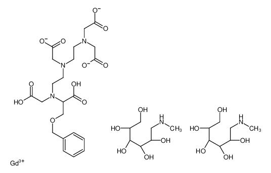 2-[2-[2-[bis(carboxylatomethyl)amino]ethyl-(carboxylatomethyl)amino]ethyl-(carboxylatomethyl)amino]-3-phenylmethoxypropanoate,gadolinium(3+),hydron,(2R,3R,4R,5S)-6-(methylamino)hexane-1,2,3,4,5-pentol 127000-20-8