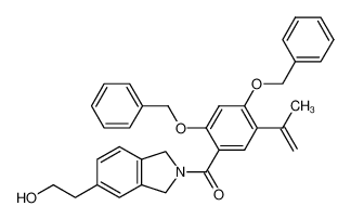 1351815-46-7 [2,4-bis(benzyloxy)-5-(prop-1-en-2-yl)phenyl][5-(2-hydroxyethyl)-1,3-dihydro-2H-isoindol-2-yl]methanone