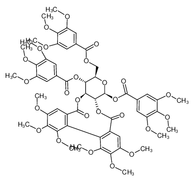 121063-70-5 structure, C56H60O26