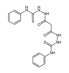 1-[[3-oxo-3-[2-(phenylcarbamothioyl)hydrazinyl]propanoyl]amino]-3-phenylthiourea 17838-59-4