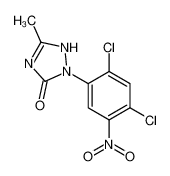 2-(2,4-dichloro-5-nitrophenyl)-5-methyl-1H-1,2,4-triazol-3-one 100563-34-6