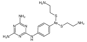 128470-15-5 structure, C13H21AsN8S2